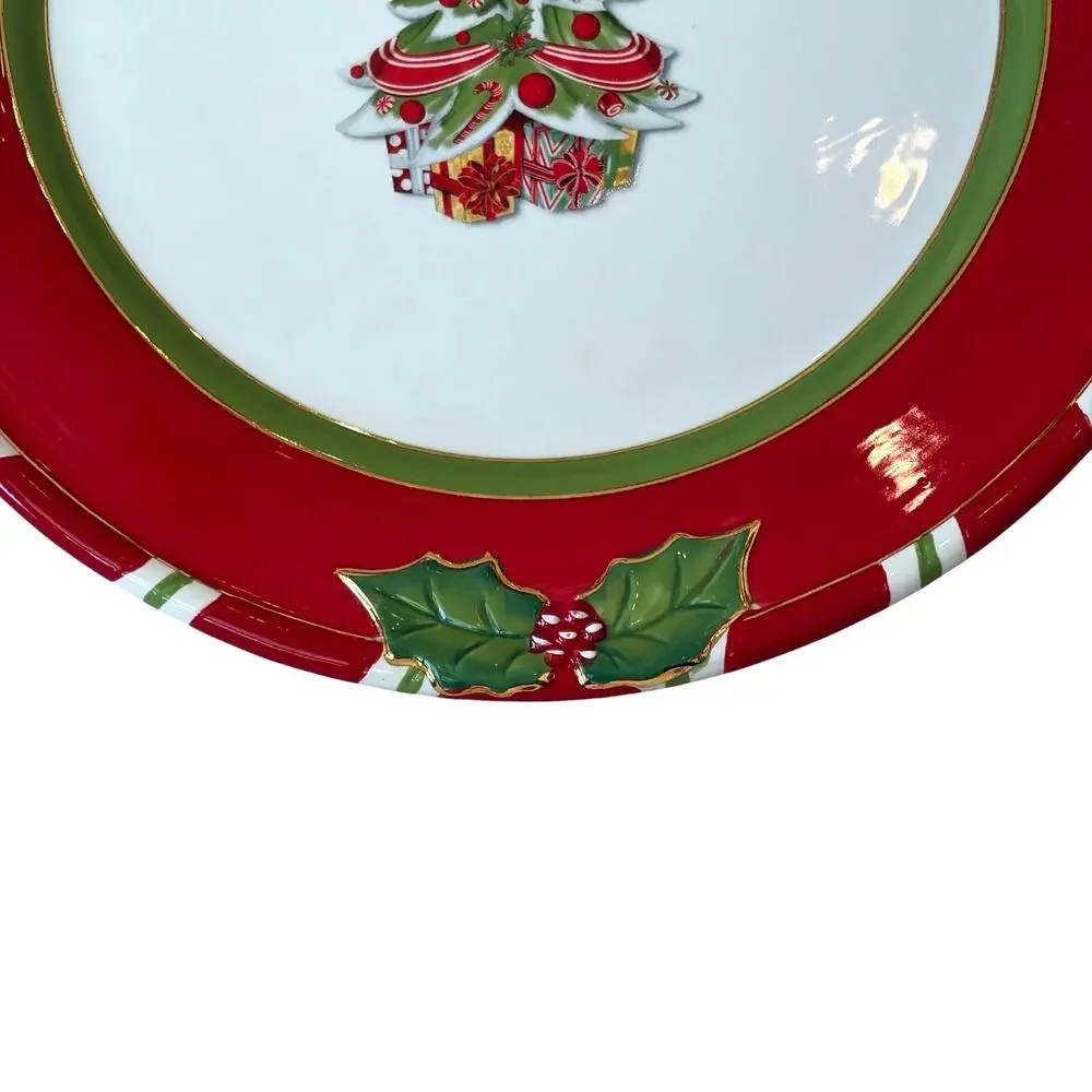Christopher Radko Letters To Santa Home For The Holidays Dinner Plate 11in